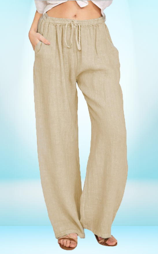 Women's Casual Loose-Fit Cotton Linen Pants